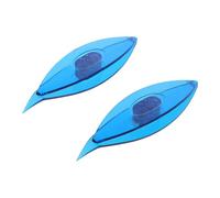 FUOYLOO 2pcs Plastic Tatting Shuttles DIY Lace Making Shuttle Tools Manual Weaving Craft Kits for Beginners Blue Hand Art Supplies for Needlework and Lacemaking