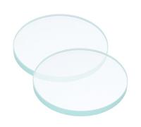 FUOYLOO 2pcs round Water Meter Glass Top Glass Cover for Water Gauge and Dust Resistance Replacement for Home Gauge Repair