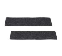 FUOYLOO 2pcs Self Adhesive Stair Treads Carpet Non Slip Step Pads Black
