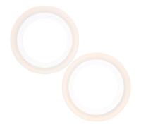 FUOYLOO 2pcs Silicone Replacement Seals for Espresso Machine and Stovetop Coffee Maker Pots, 51mm Filter Gasket with Snug Fit and Easy to Clean Design, White Coffee Machine Accessories