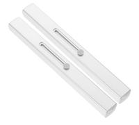 FUOYLOO 2pcs Small Concealer Brush Lip Lipstick Gloss Brush Minimalist Retractable Design with Cap Artificial Fiber and Plastic for Women Makeup Tools Portable Lip Balm Applicator