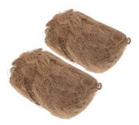FUOYLOO 2pcs Static Grass Tuft Model for Miniature Garden and Railroad Rail Landscape, Lightweight Plastic Artificial Grass Craft Material for Train Layout Decoration