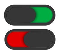 FUOYLOO 2pcs Toilet Door Slide Sign, 10x4cm Black Privacy Indicator for Bathroom, Vacant and Occupied Status Hanging Signs for Office and Home Restrooms