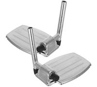 FUOYLOO 2Pcs Universal Wheelchair Footrests Replacement Pedals, Heavy Duty Elevating Leg Rests for Elderly, Stable Compact Footplates Suitable for Mobility Aids and Daily Use