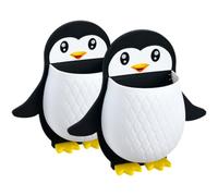 FUOYLOO 2pcs Wall Mounted Storage Box Penguin Shape Plastic Remote Holder Lovely Simple Versatile Organizing Small Items Sundry Storage for Bathroom