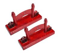 FUOYLOO 2pcs Wooden Fan Display Stand Traditional Ancient Chinese Style Fan Rack for Storing Long Time Serving Home Decor Suitable for Family and Friends