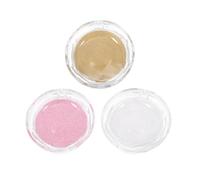 FUOYLOO 3 Pcs Eyelash Storage Organizer Boxes with Convex Protection Portable Lightweight Empty Lash Cases for Women Travel and Makeup Artists Crystal Glitter Base Card