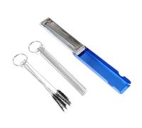 FUOYLOO 3 Sets Stainless Steel Cleaning Brush Kit for Motorcycle and Atv Efficiently Removing Tiny Dirt Cleaning Narrow Passages Small Equipment