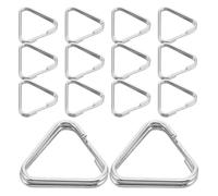 FUOYLOO 30PCS Camera Strap Triangle Hook Lug Ring, Metal Loop Rings, Quick Release Adapter Buckles, Easy Install for Shoulder or Neck Strap Replacement