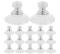FUOYLOO 30pcs Clear Sucker Hook for Window, Plastic Suction Cups with Threaded Screw M4 32mm for Glass, Outdoor Holiday Lights, and Kitchen Organization