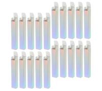 FUOYLOO 30pcs Lip Gloss Boxes Aluminium-foil Paper Lipstick Packaging Boxes Elegant Silver Decoration Protect Lip Gloss Charming Style for Beauty Salon
