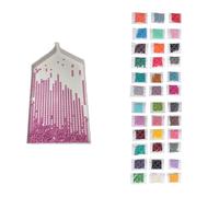 FUOYLOO 36pcs 2.8mm Round Resin Rhinestones Craft Gems with 36 Colors for Gem Painting Kits, Cross Stitch Embroidery, and DIY Art Supplies in UK