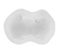 FUOYLOO 3D Bulldog Silicone Cake Mold DIY Baking Cookie Cake Mold for Party, White, Food-Grade Non-Stick Material, Suitable for Mousse and Dessert Decoration