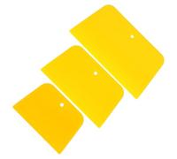 FUOYLOO 3pcs Car Body Filler Spreader Automotive Body Filler Spreader Soft Pon Material Yellow Practical Use Prevent Deformation for Car Maintenance