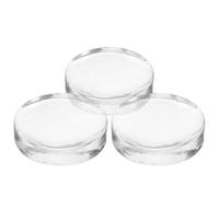 FUOYLOO 3pcs Glass Fermentation Weights for Pickling Jars, Thick 7cm round Home Brewing Weights for Sauerkraut, Kimchi, and Wide Mouth Jar Fermenting