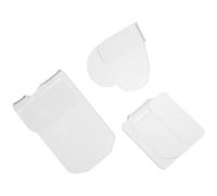 FUOYLOO 3pcs Handheld Makeup Mixing Palettes Transparent Acrylic Color Mixing Plates for Nail Art Manicure Reusable Cosmetic Palettes for Foundation Lipstick Cream and Liquid Blending