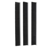 FUOYLOO 3pcs Letter Box Cleaning Brush Nylon Letter Box Brush Strips Weatherproof Protection Easy Installation Black Mailbox for Home Office Use