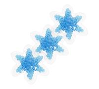 FUOYLOO 3pcs Relief Ice Pack Hot Cold Ice Pack Reusable Blue PVC Gel Material Swelling Portable Hot Compress Bag for Camping