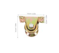 FUOYLOO 3pcs V-shaped Track Pulley Wheels 30mm Diameter Steel Bearing Heavy Duty Cable Rope Ceiling Mount Pulleys for Garage Lifting and Hanging Wire Towing