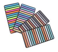 FUOYLOO 4 Sets Portable Highlight Strips Portable Sentence Markers 4.13x2.36x0.04in Soft Texture Pet Material Repositionable for Taking Notes Beginners Book Accessory