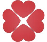 FUOYLOO 40pcs Valentine Heart Papers Paper Cards with Heart-shaped Design Red Thick Resistant to Fading Easy to Write on Delicate Style Adds Festive Atmosphere Especially Suitable