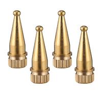 FUOYLOO 4pcs Copper Speaker Isolation Stands with Shockproof Design to Sound Quality, Suitable for Speakers and Turntable Recorders, Sturdy Golden Metal Feet