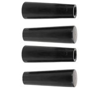 FUOYLOO 4pcs Long Beer Tap Handle for Draft Beer Faucets - Black Reusable Tap Accessory Compatible with Homebrew Kegerators