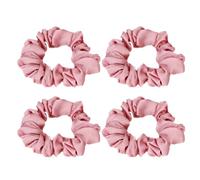 FUOYLOO 4pcs Silk Hair Ties for Women Soft Satin Ponytail Holders That Hold Hair Tightly and Stretch Easily Or Wearing on Your Wrist