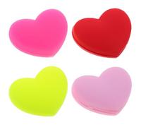 FUOYLOO 4pcs Tennis Vibration Dampeners Heart-shaped Shock Absorbers for Racket Strings Soft and Tennis Racquet Accessories for Enhanced Comfort and Control
