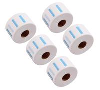 FUOYLOO 5 Rolls Disposable Barber Neck Strips for Hair Cutting Soft Stretchy Paper Tissue Neck Wraps Flexible for Salon Hairdressing and Home Use White