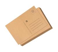 FUOYLOO 50 Sheets Kraft Paper Blank Postcards Smooth Surface Versatile Use Brown Cardstock Paper for Wedding Business Mailing Invitations