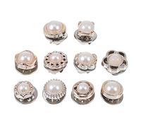 FUOYLOO 50pcs Nail Free Snap Buttons for Clothing, Invisible Press Studs Made of Sturdy Pp Material, Suitable for Collars and Hats, for Casual and Formal Occasions