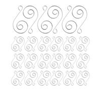FUOYLOO 50pcs Silver Metal S-Shaped Hooks for Christmas Tree Ornaments Multifunctional Wrought Iron Hangers for Holiday Decorations Heavy-Duty Holders for Coats Hats