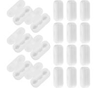 FUOYLOO 50pcs White Pom Beaded Chain Connectors for Replacement, Roller Blind Cord Connectors, Suitable for Venetian and Vertical Blind Accessories