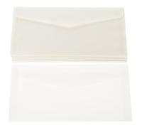 FUOYLOO 50pcs White Tracing Paper Envelopes for Mailing Holiday Cards and Invitations Translucent Letter Envelopes Expressing Emotion and Blessings Practical Party Invitation