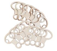 FUOYLOO 50pcs Wooden Cross Stitch Thread Organizer with Floss Bobbins Embroidery Thread Holder for DIY Sewing and Craft Storage