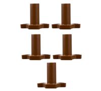 FUOYLOO 5pcs Microwave Oven Turntable Coupler Set with 2.4cm Shaft Height, Triangular Drive Coupling Replacement Parts for Microwave Tray Motor Roller, Kitchen Appliance Accessories