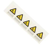 FUOYLOO 5pcs Workplace Safety Posters Reliable Yellow Pp Synthetic Paper Caution Stickers Easy to Stick Hand Warning Labels for Safety and Caution