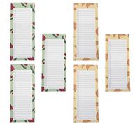 FUOYLOO 6pcs Magnetic Shopping List Pad: Tear Off Sheets Refrigerator To Do List Grocery Reminders For Fridge Weekly Meal Planner Holiday Dinner Family Party Food Menu