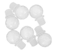 FUOYLOO 6pcs Wine Bottle Stoppers with Airtight Seal and Elegant Acrylic Design, Versatile Silicone Wine Stoppers for Bottles, for Parties