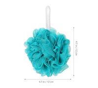 FUOYLOO 7Pcs Exfoliating Bath Loofah Balls Mesh Shower Scrubber for Body with Large Foaming Sponge, Colorful Bathroom Accessories Set Suitable for Travel and Daily Bathing