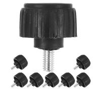 FUOYLOO 8pcs Electronic Scale Accessory Scale Feet Shock Absorber Design Rubber Iron Material Screw Diameter 6mm Maximum Load Bearing 30kg Easy to Install Replacement Part for Industrial