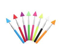FUOYLOO 8pcs Reading Pole Blackboard Indicator Pole 18.5in Stainless Steel Abs Creative Extendable Indicator Stick Handheld Pointing Rod to Attract Attention Encourage Participation