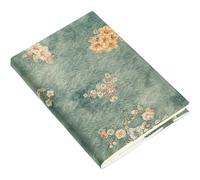 FUOYLOO A5 Book Cover Adjustable with Faux Silk Fabric and Gold Foil Stamping Extra Pocketed Book Sleeve for Notebooks and Paperbacks Suitable for and Boys