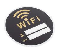 FUOYLOO Acrylic Password Wall Sign 20X20Cm Featuring Wifi Guest Sign for Public Restrooms and Hotel Rooms