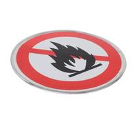 FUOYLOO Aluminum No Open Burning Sign Fire Safety Warning Label for Forests Campgrounds Parks Outdoor Fire Prevention Safety Sign Resistant to Fading and Wear