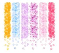 FUOYLOO Artificial Rose Petals Lightweight Separated 2000pcs Silk Flower Petals Fake Rose Reusable Polyester Assorted Color for Weddings Party and Special Festival Decorations