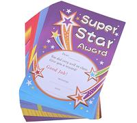 FUOYLOO Award Certificates High-Definition Colour Printed Single-Sided Employee 200pcs Cartoon for and Paper Certificates Volunteers Students for Academic Awards