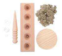 FUOYLOO Beech Moxibustion Supplies Cone DIY Mold Rod Mold Elaborate Matching Tools Sturdy Not Easy to Break Gift for Someone Who Love Moxibustion and DIY
