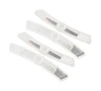 FUOYLOO Bicycle Wheel Reflectors 4pcs White Plastic Spoke Safety Reflectors for Nighttime Cycling and Urban Riding on Adult Bicycles